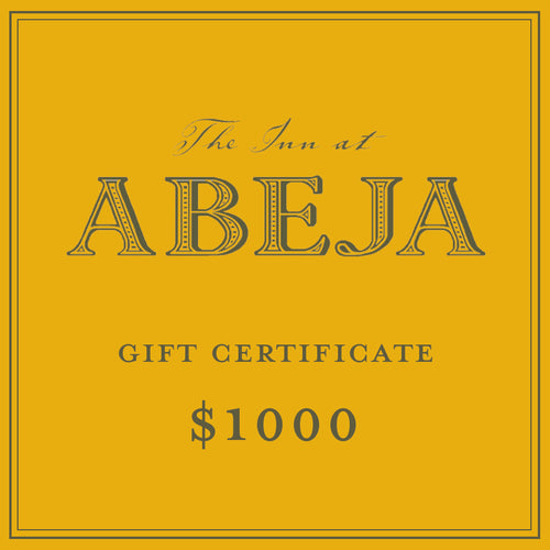 $1000 GIFT CERTIFICATE