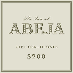 $200 GIFT CERTIFICATE