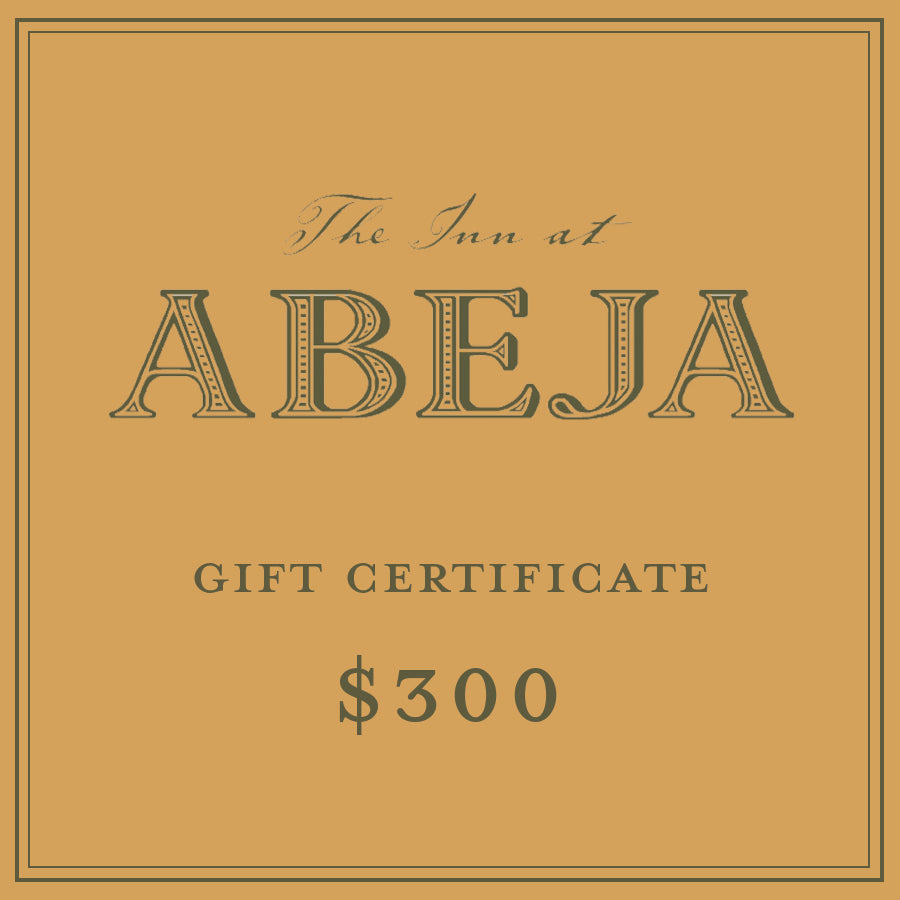 $300 GIFT CERTIFICATE