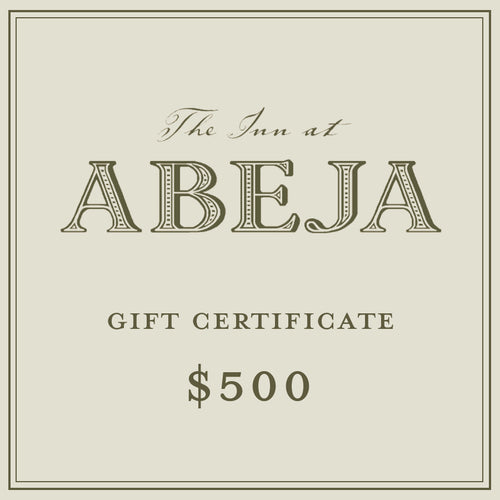 $500 GIFT CERTIFICATE