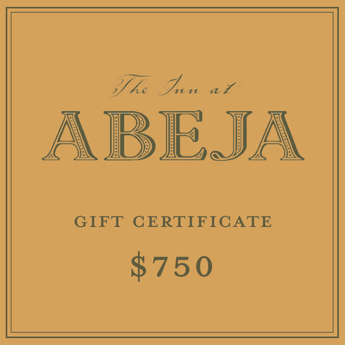 $750 GIFT CERTIFICATE
